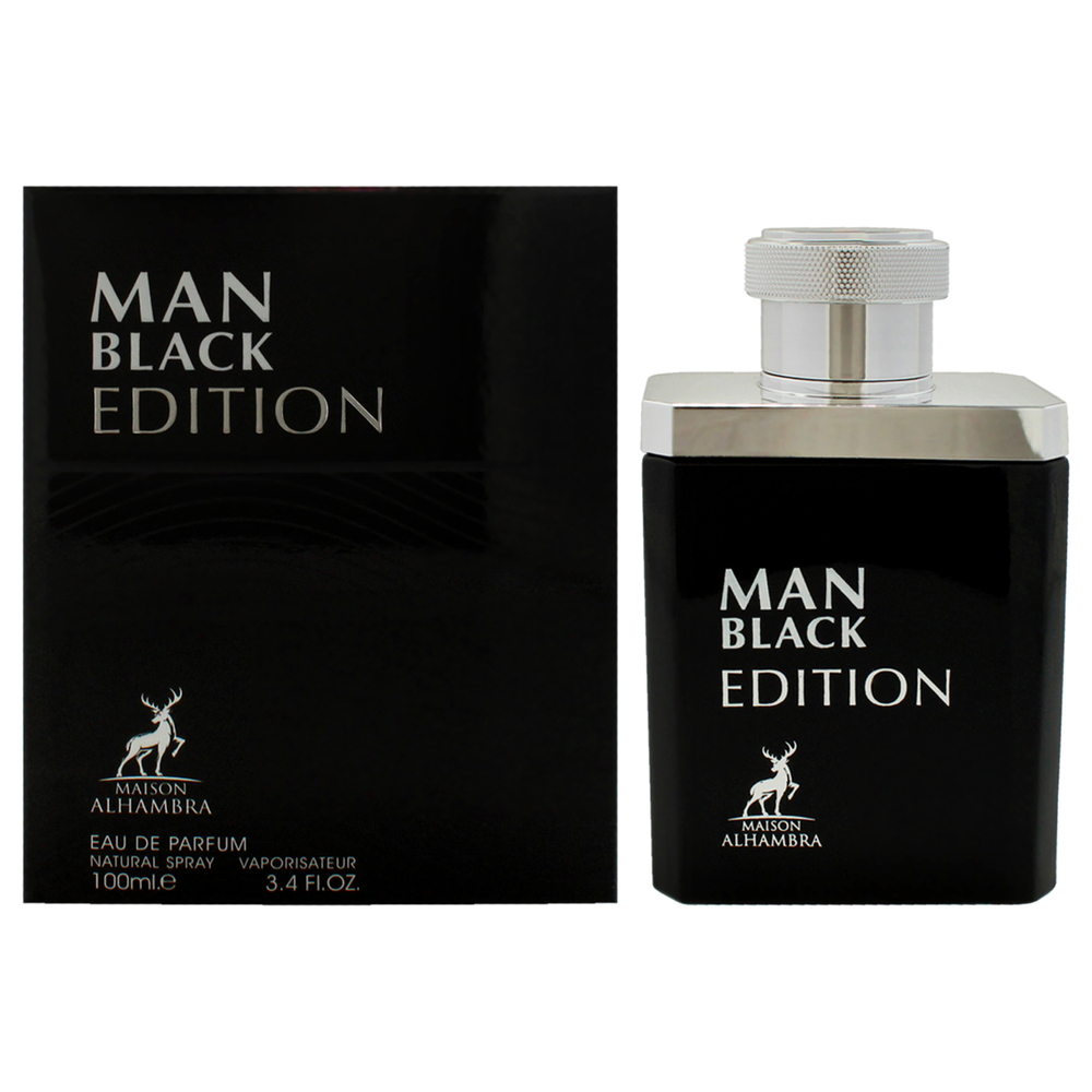 Black Edition by Maison Alhambra for Men - 3.4 oz EDP Spray